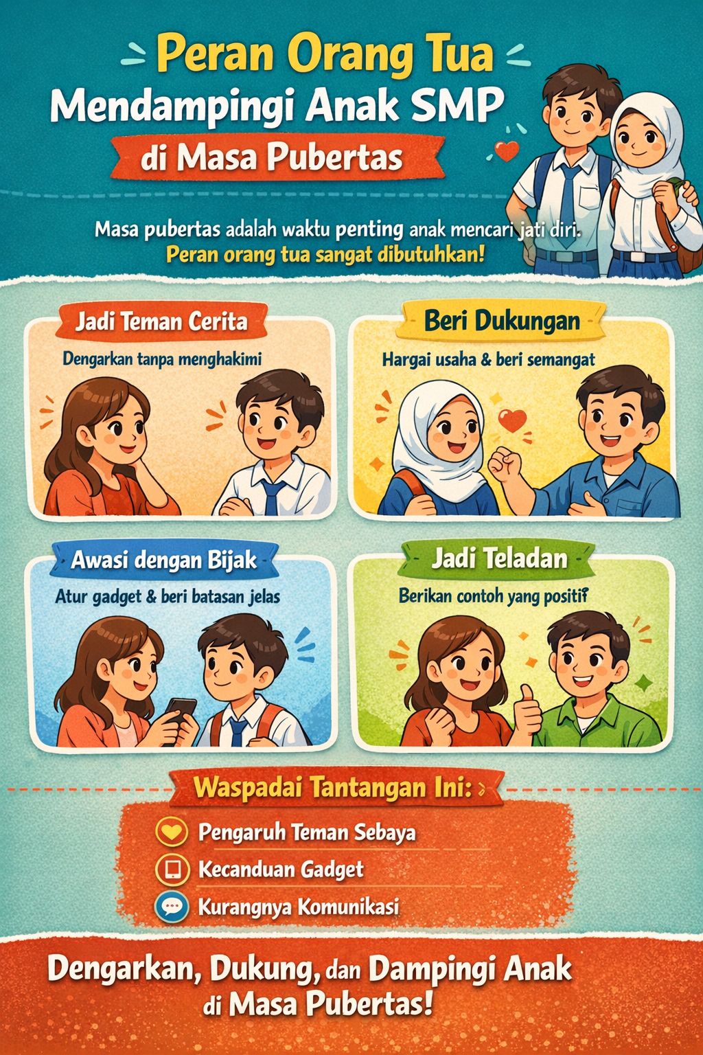 Peran Orang Tua dalam Mendampingi Anak Usia SMP di Masa Pubertas