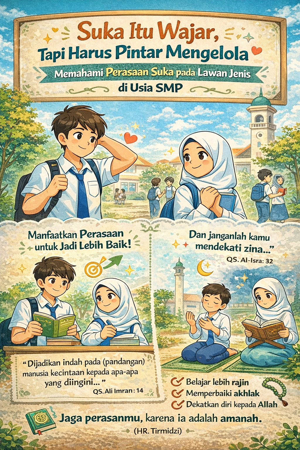 “Suka Itu Wajar, Tapi Harus Pintar Mengelola”. Memahami Perasaan Suka pada Lawan Jenis di Usia SMP